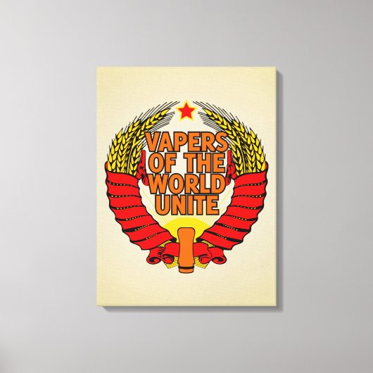 Vapers van de Wereld Unite Canvas Afdruk (Voorkant)