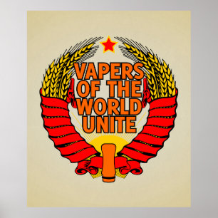 Vapers van de Wereld Unite Poster