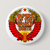 Vapers van de Wereld Unite Ronde Button 7,6 Cm (Voorkant)