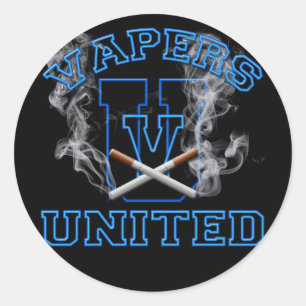 VAPERS VERENIGD RONDE STICKER
