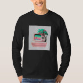 Vaperwave Aesthetic Glitch Retrowave Synthwave 12 T-shirt (Voorkant)