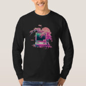 Vaperwave Aesthetic Glitch Retrowave Synthwave  14 T-shirt (Voorkant)