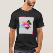 Vaperwave Aesthetic Glitch Retrowave Synthwave  2 T-shirt (Voorkant)