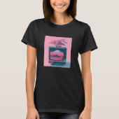 Vaperwave Aesthetic Glitch Retrowave Synthwave  4 T-shirt (Voorkant)
