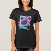 Vaperwave Aesthetic Glitch Retrowave Synthwave  7 T-shirt (Voorkant)