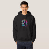 Vaperwave Esthetiek Glitch Grote Golf Retrowave Sy Hoodie (Voorkant volledig)