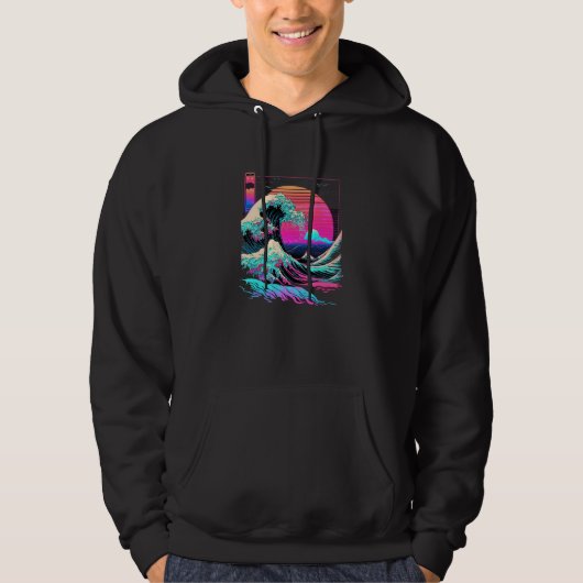 Vaperwave Esthetiek Glitch Grote Golf Retrowave Sy Hoodie (Voorkant)