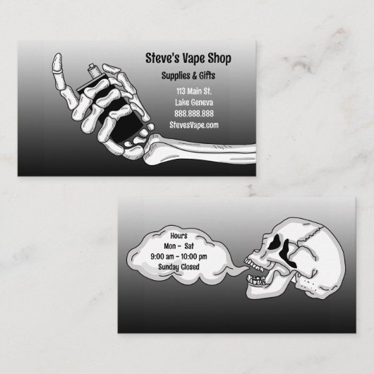 Vapeshop Visitekaartje (Voorkant / Achterkant)