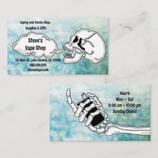 Vapeshop Visitekaartje (Voorkant / Achterkant)