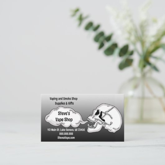 Vapeshop Visitekaartje (Staand voorkant)