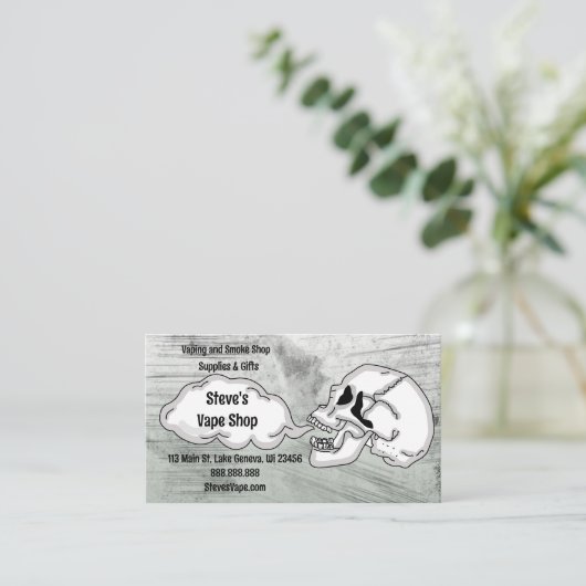 Vapeshop Visitekaartje (Staand voorkant)