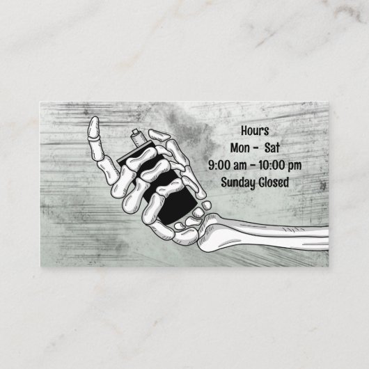 Vapeshop Visitekaartje (Achterkant)