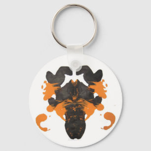 Vapid Oranje Inkblot Design Sleutelhanger