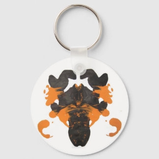 Vapid Oranje Inkblot Design Sleutelhanger