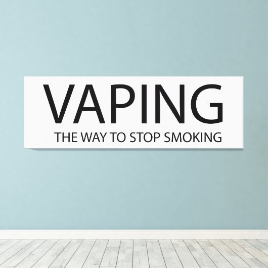 Vaping Canvas Afdruk (Insitu (Houten vloer))