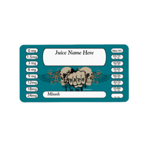 Vaping   DIY E-Juice Label Vape of Die door VapeGo