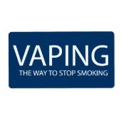 Vaping Etiket (Voorkant)