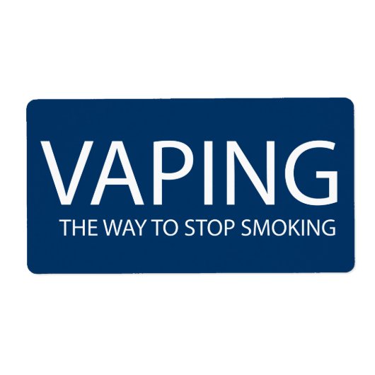 Vaping Etiket (Voorkant)