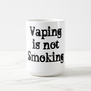 Vaping is geen mok voor het roken van koffie