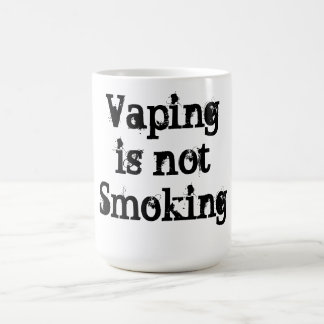 Vaping is geen mok voor het roken van koffie