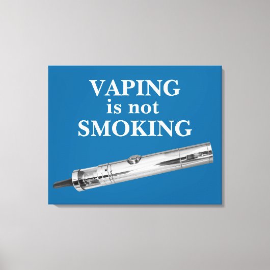 Vaping is niet roken canvas afdruk (Voorkant)