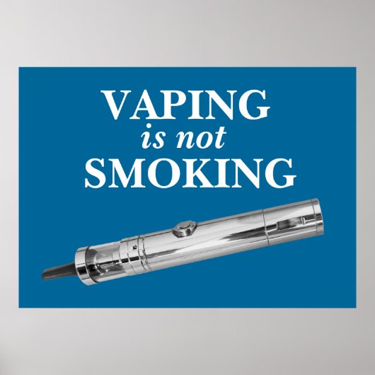Vaping is niet roken poster (Voorkant)