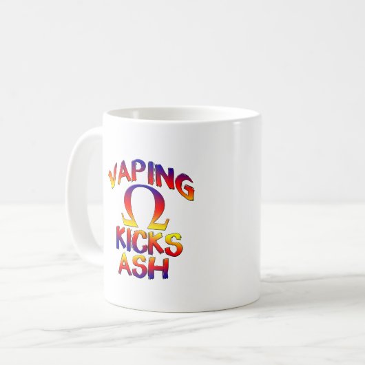 Vaping Kicks Ash Koffie Mokken Cups (Voorkant links)