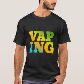 Vaping ontworpen met Natuur kleuren T-shirt (Voorkant)