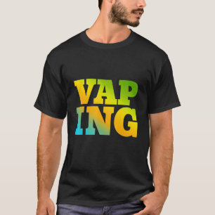 Vaping ontworpen met Natuur kleuren T-shirt