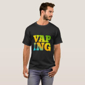 Vaping ontworpen met Natuur kleuren T-shirt (Voorkant volledig)