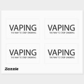 Vaping Rechthoekige Sticker (Vel)