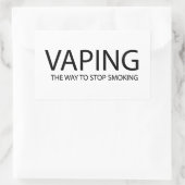 Vaping Rechthoekige Sticker (Tas)