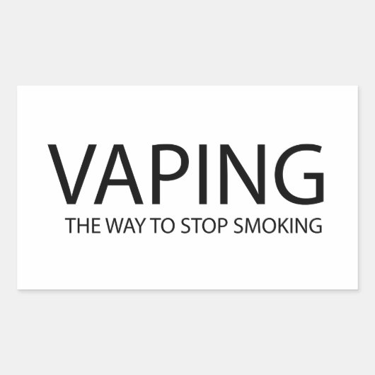 Vaping Rechthoekige Sticker (Voorkant)