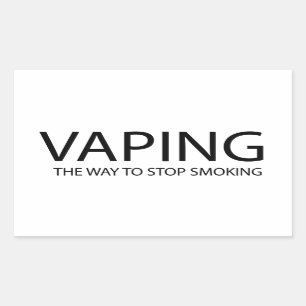 Vaping Rechthoekige Sticker