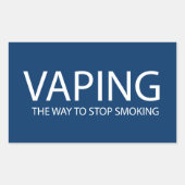 Vaping Rechthoekige Sticker (Voorkant)