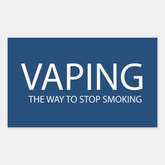 Vaping Rechthoekige Sticker (Voorkant)