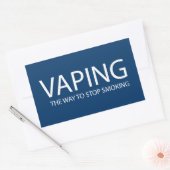 Vaping Rechthoekige Sticker (Envelop)