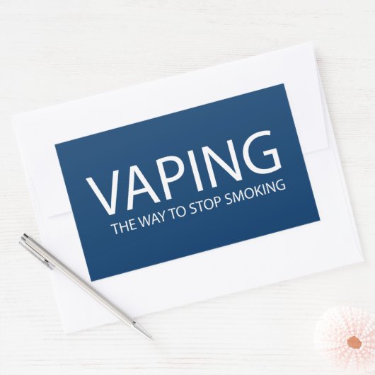 Vaping Rechthoekige Sticker (Envelop)