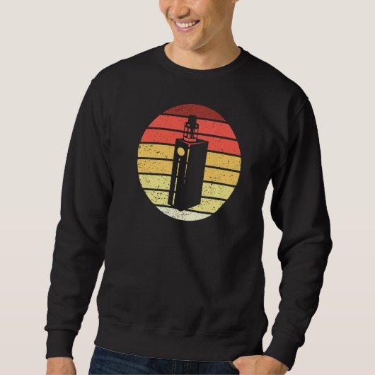 Vaping Retro-stijl Trui (Voorkant)