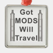 Vaping Rocks Metalen Ornament (Voorkant)