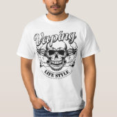 Vaping Skull - Bold & Edgy T-shirt (Voorkant)