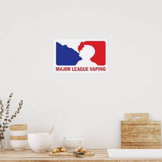 Vaping van grote Logo Vaper, aangepast Poster afdr (Keuken)