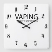 Vaping Vierkante Klok (Voorkant)