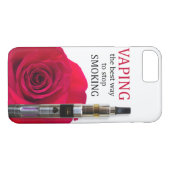 Vapings- en roos-bloem Case-Mate iPhone case (Achterkant (Horizontaal))