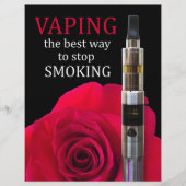 Vapings- en roos-bloem flyer (Voorkant)
