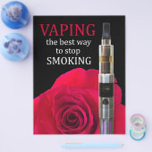 Vapings- en roos-bloem flyer (Enkel)