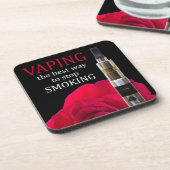 Vapings- en roos-bloem onderzetter (Linkerzijde)