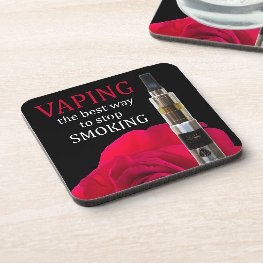 Vapings- en roos-bloem onderzetter (Linkerzijde)