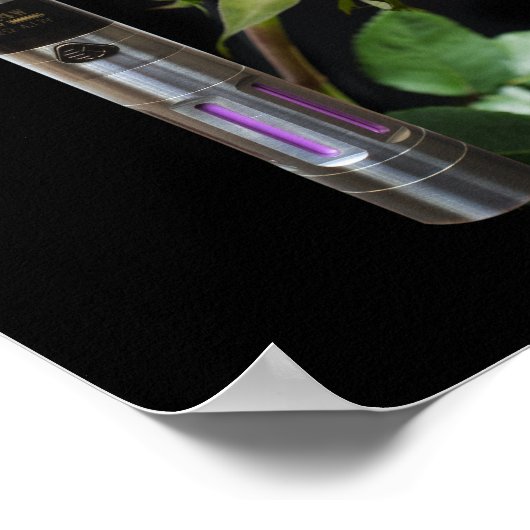 Vapings- en roos-bloem poster (Hoek)