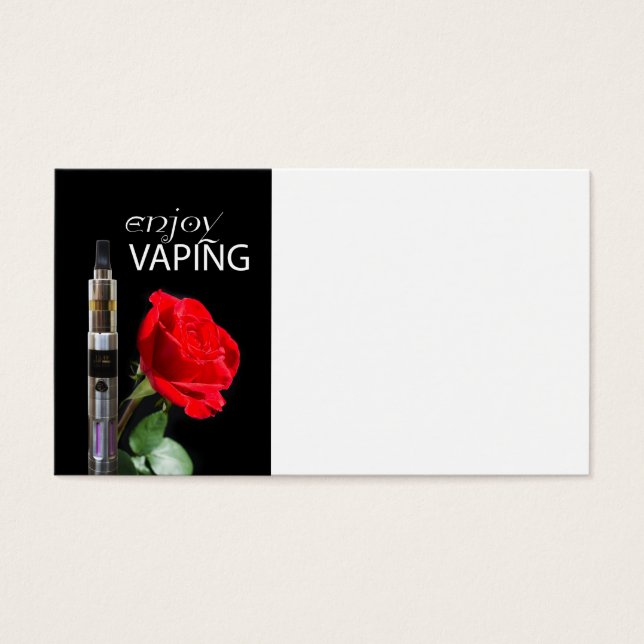 Vapings- en roos-bloem visitekaartje (Voorkant)